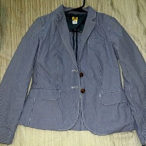 J. Crew gingham blazer